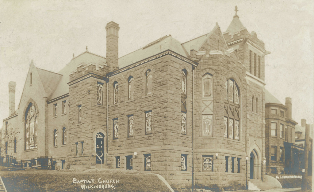 Wilkinsburg Baptist Church postmarked October 1907